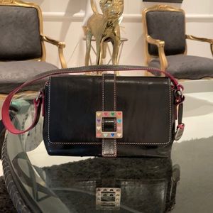 Dooney & Bourke Heart Buckle Leather Bag